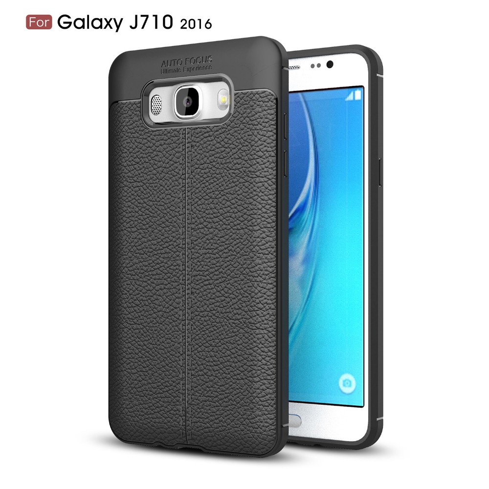 2017 New Design Carbon Fiber Lichee Pattern For Samsung Galaxy J7 2016 Soft TPU Case For Samsung Galaxy J7 2016