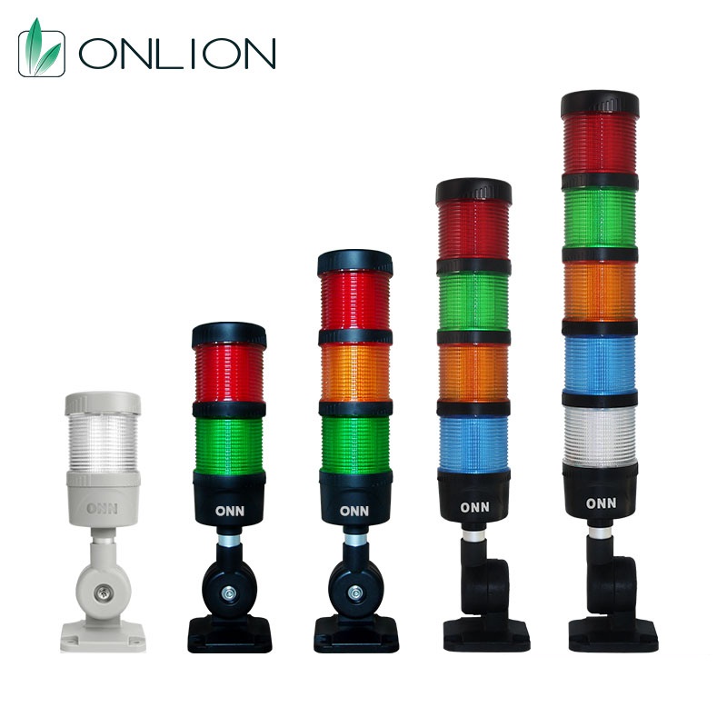 3 4 Layers tri colors led tower light signal light for cnc machine with alarming