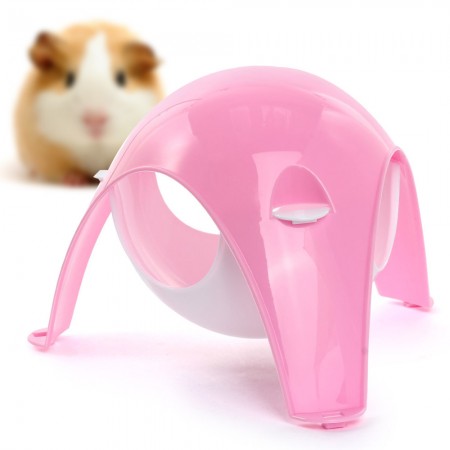 Cage House Hanging Toy Plastic Pink White for Pet Hamster Rat Gerbil