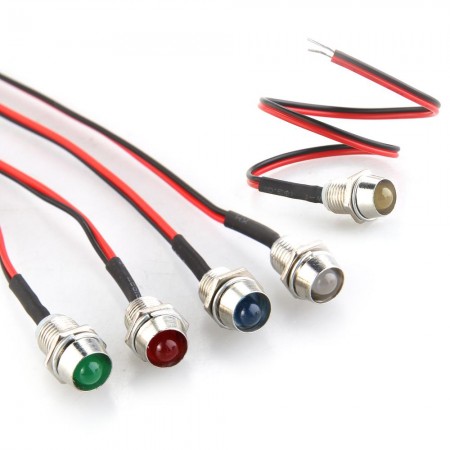 5 LED Indicator Light Lamp Pilot Dash Directional Car Vehicle Truck Boat