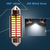 hot sale auto application map four size license plate light dual color car led bulb