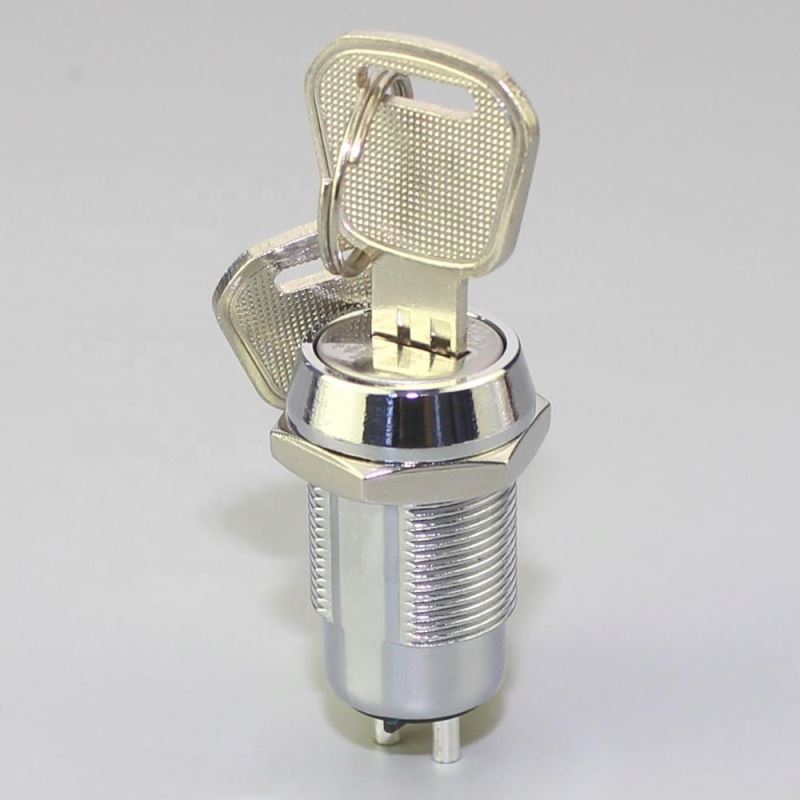 Keyswitch 19MM  2 Position ON OFF Key Lock Key Switch