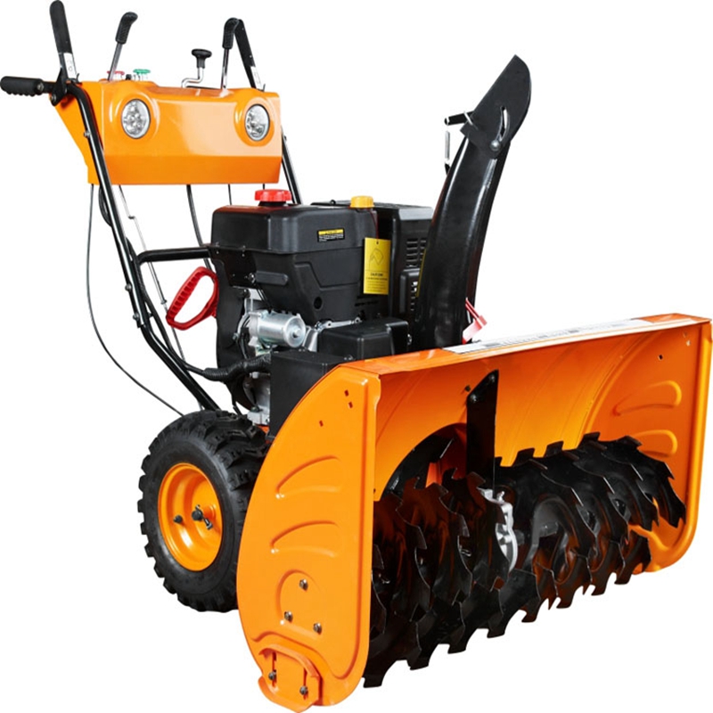 electric start gasoline 13hp 40inch working width rubber track snow blower