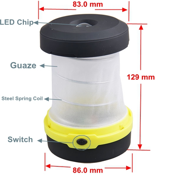 Cheapest Camping MINI Folding LEDS Lantern Powerful