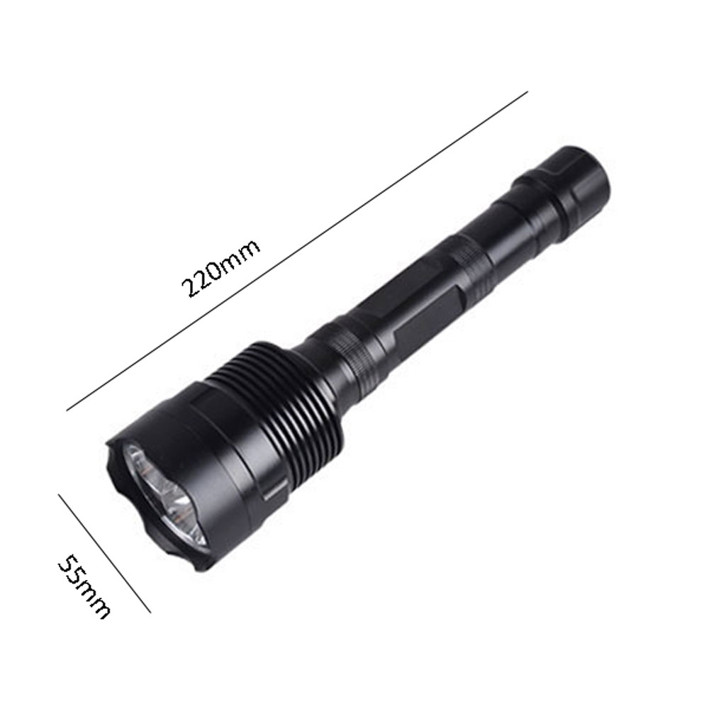 High Power Rechargeable Battery Scorpion 30 Watt  led Black Torch UV led flashlight