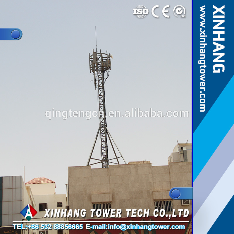 Telecommunication Rooftop Self Supporting Tower