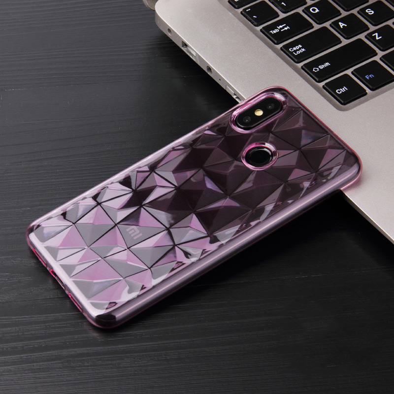 shockproof diamond pattern wholesale transparent tpu phone case for Redmi 6 Pro case