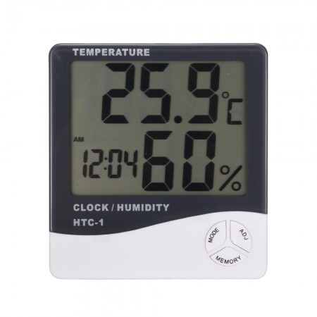 High accuracy LCD Digital Thermometer Hygrometer Indoor Electronic Temperature Humidity Meter Clock Weather Station