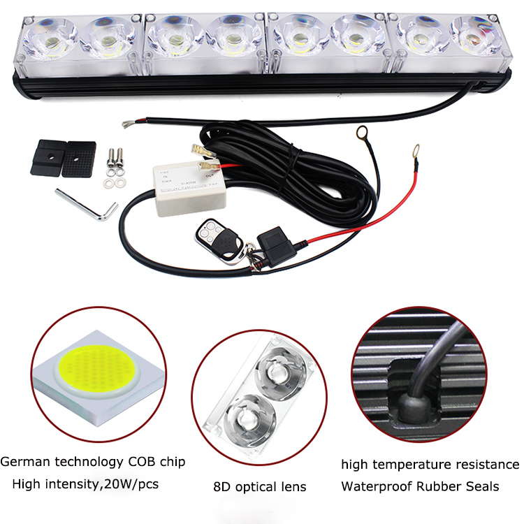 20inch 160W COB Car Led light bar wholesale