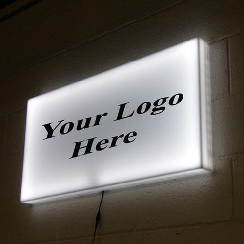 GS square cabinet acrylic light box sign wall mounted storefront advertising led light box signage