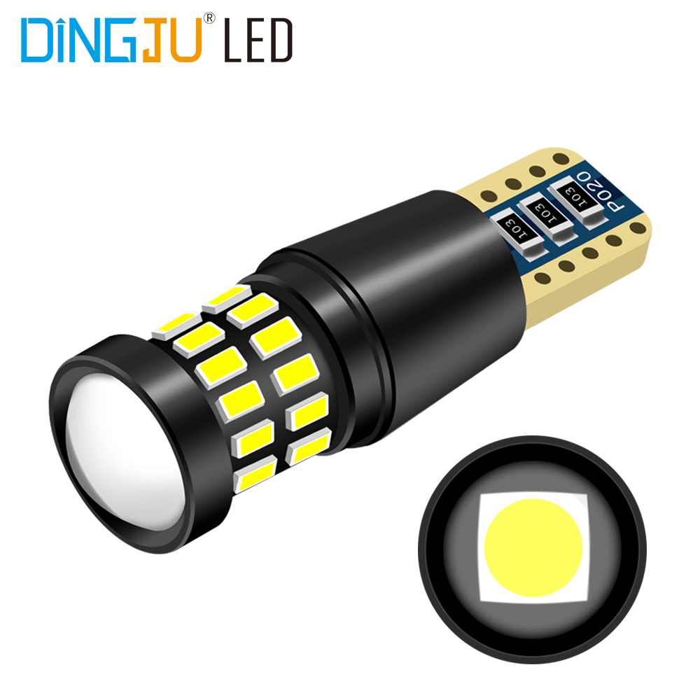 Factory Made W5w T10 28smd 3014 1smd 3030 Led Decoding Bulb 12v 0.19A Interior Lights Licence Plate Lamp 194  Low Price