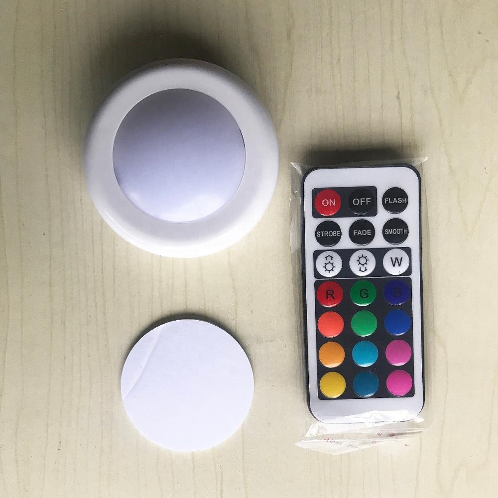 LED tap night light with remote controller color changing LED light battery operated kids night light