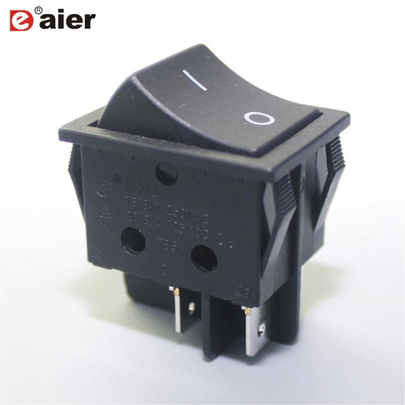 16A 250VAC ON OFF KCD2 Rocker Switch T120 55 With Solder Terminal