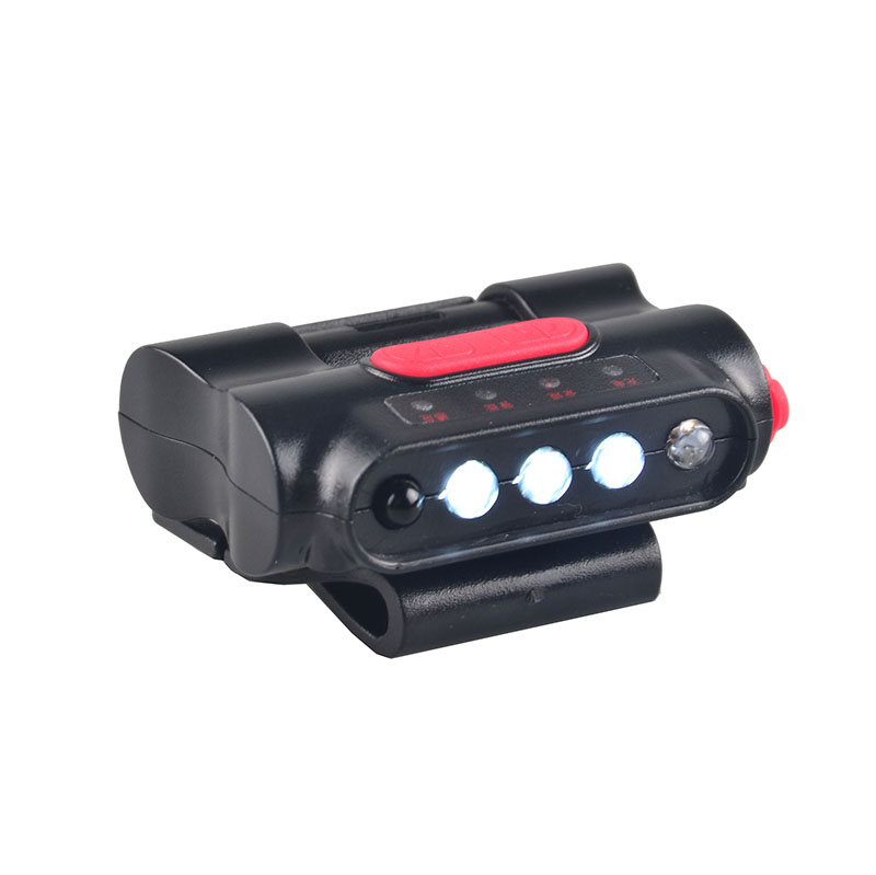 Intelligent Motion Sensor Lightweight USB Rechargeable Fishing Headlight Mini Headlight with Clip Cap