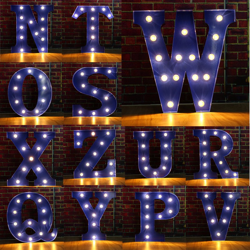 Custom Outdoor Battery Powered Yard 3D Programmable Neon Led Marquee Love Letter Open Sign