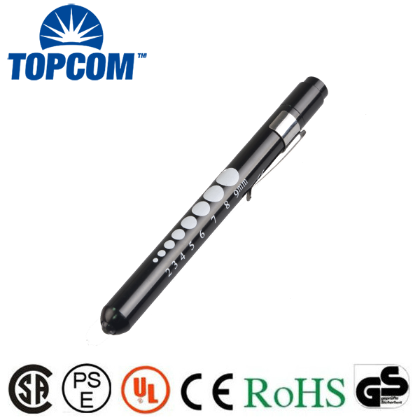 Mini Medical Aluminum Examination Pen Doctor Torch Light With Clip