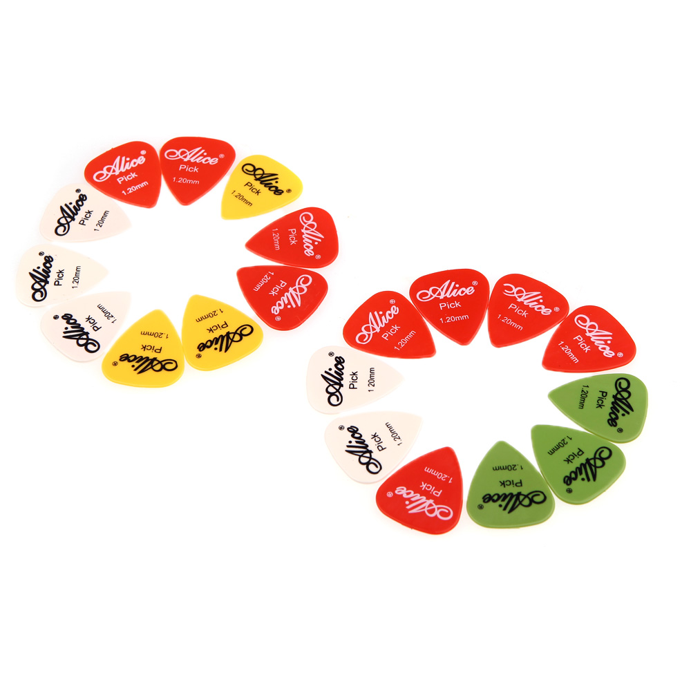 Guitar Accessories Alice 20pcs 1.20mm Smooth Nylon Standard Electric Acoustic Guitar Picks Plectrums Free Shipping