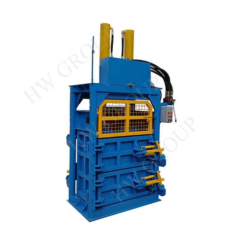 cotton fiber used clothes and textile compress baler machine