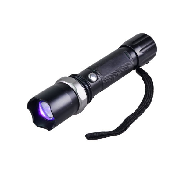 5W Black Light Fluorescence Stains Safety Detector 365nm UV Lamp LED Torch