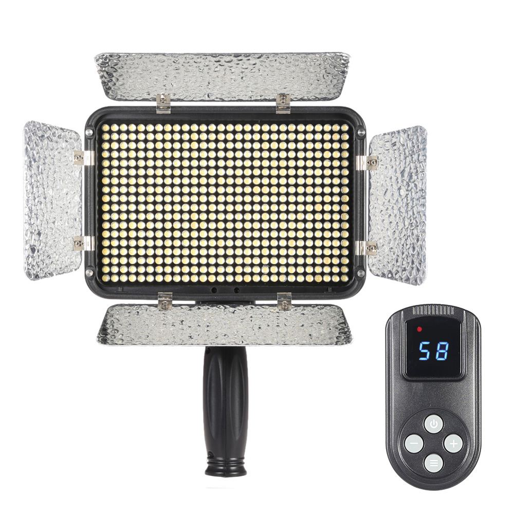 504pcs Bead LED Video Light 5600K Dimmable Illumination Photo Studio Pad Panel Lamp Wireless Remote Control for Canon Nikon DSLR