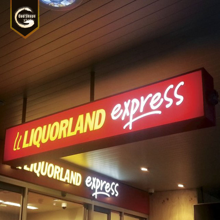 Edgelight Hanging light box Acrylic LED LightBox for shopping mall Decoration light board