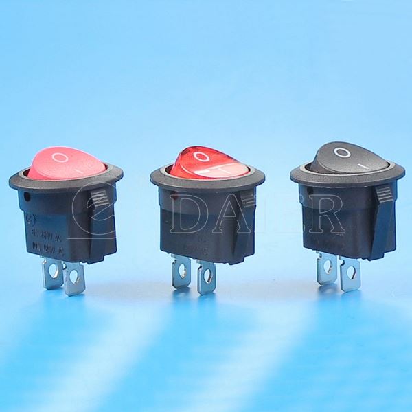Miniature 6A 250VAC SPST 2 PIN ON OFF PCB RS Rocker Switch