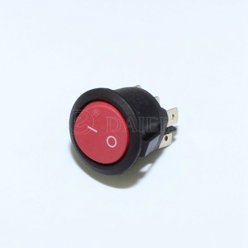 Double Pole Double Throw Rocker Switch KCD1 6PIN With Solder Terminal