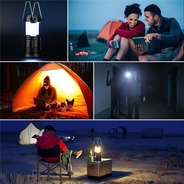 Ningbo 3*AAA battery powered portable LED Flame effect light,telescopic flame dancing rechargeable solar camping lantern outdoor