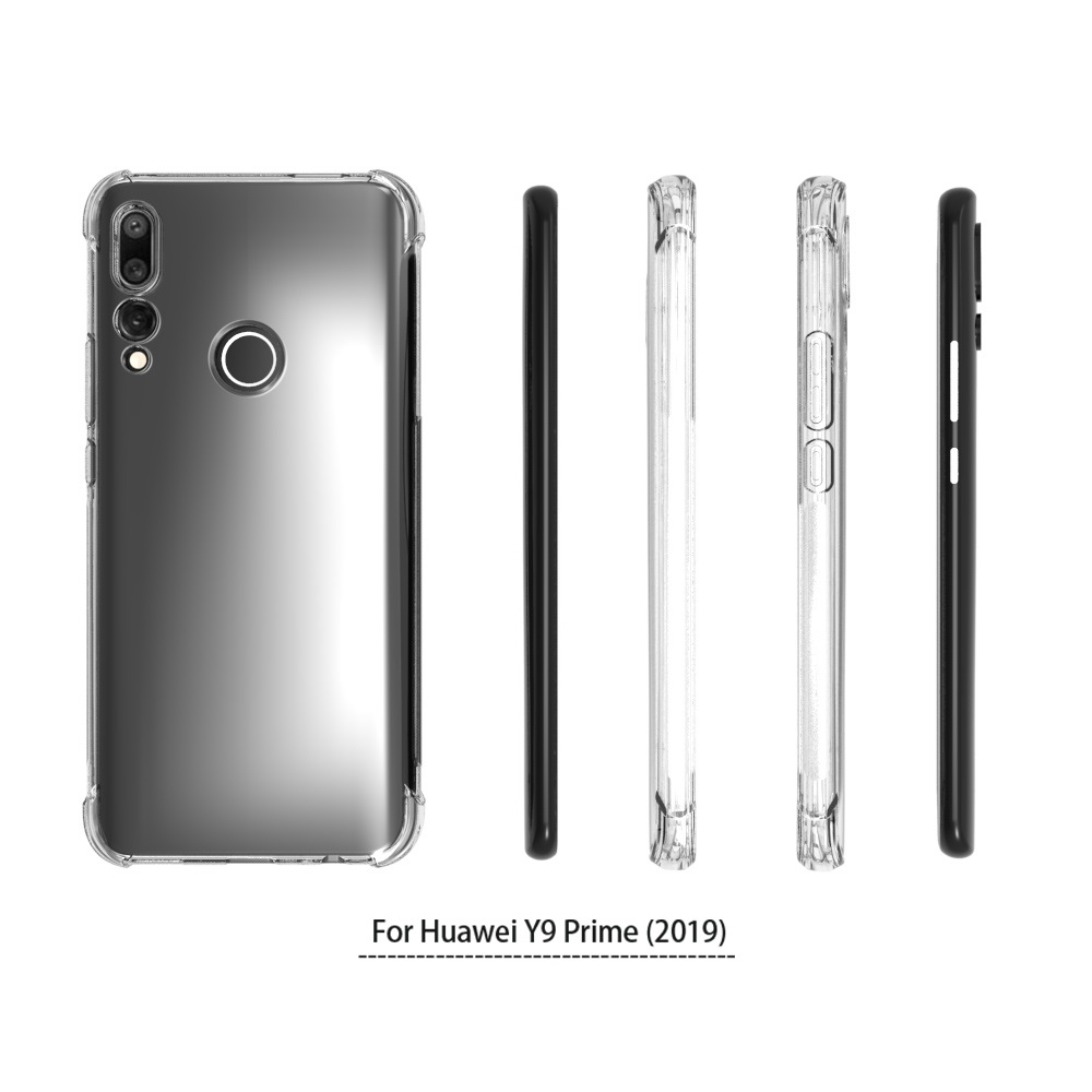 Transparent Shockproof soft  case For Huawei Y9 Prime 2019 Tpu cover