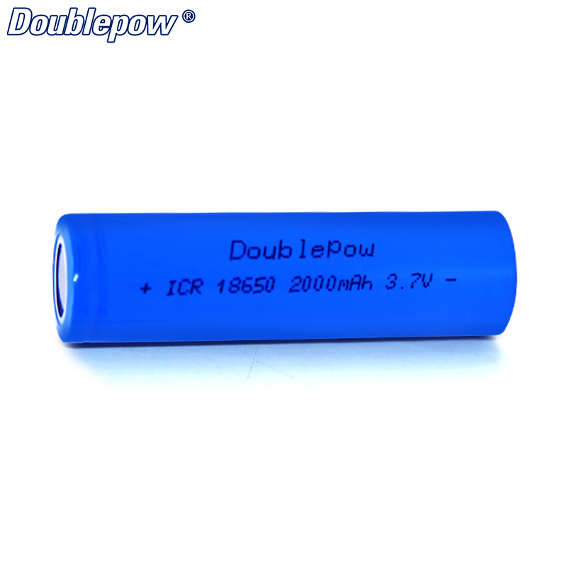 Replacement emergency power flat icr 3.7V 2000mah rechargeable li-ion 18650 batteries battery