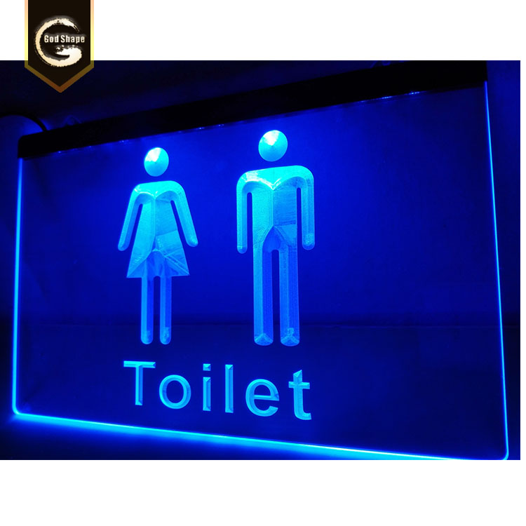 New design metal base table sign acrylic edge-lit led illuminated signage advertising logo display light box