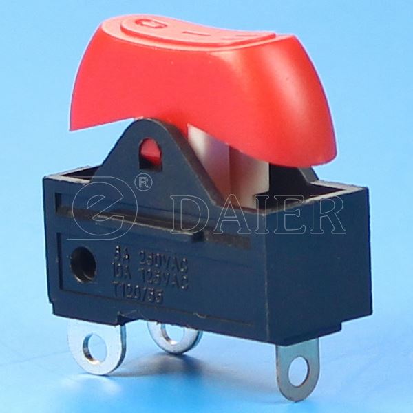 KCD1-122-1 OFF ON ON Single Pole Double Throw Rocker Switch For Hairdryer