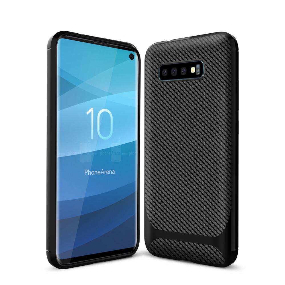 2019 New arrival Silicone carbon fiber phone case for Samsung galaxy S10 Lite back cover