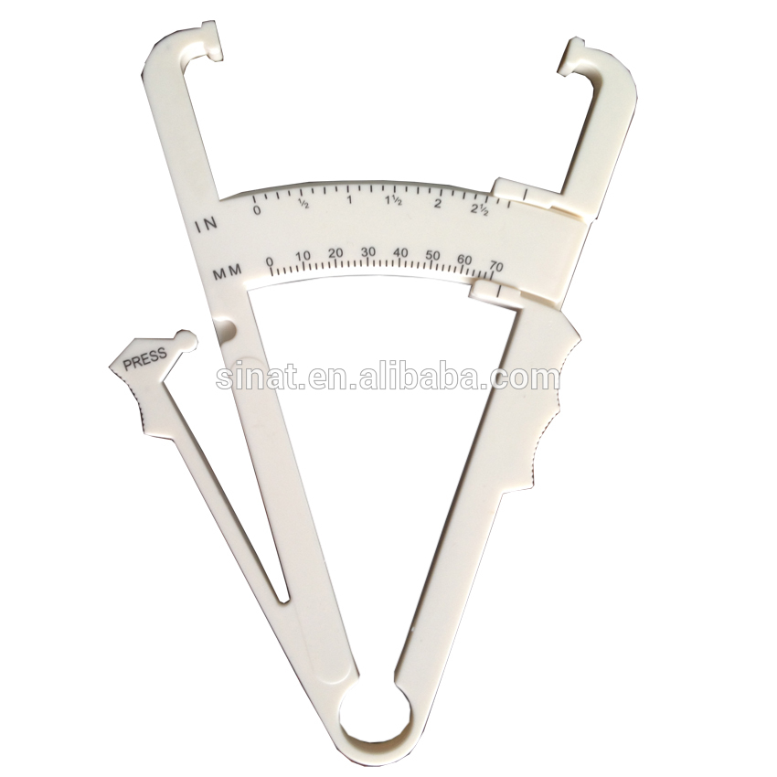 Plastic body fat measurement white color