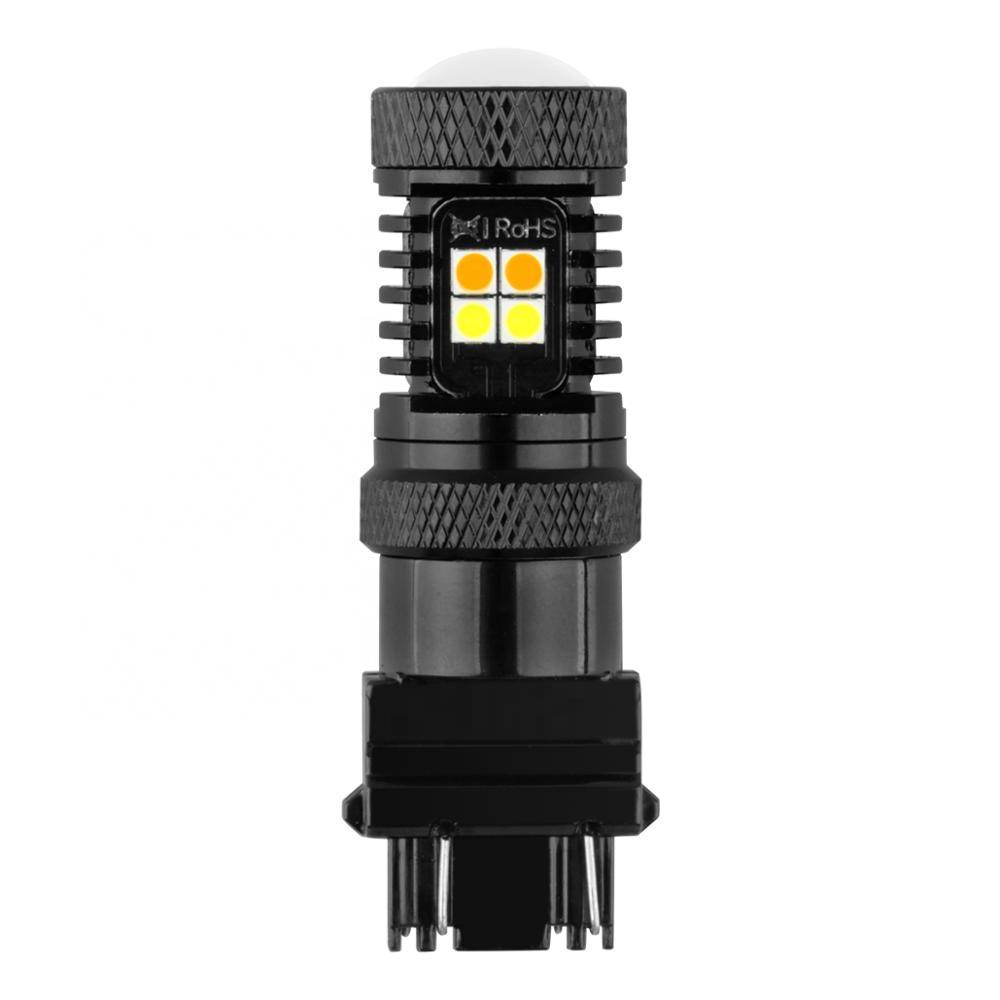 Switchback Turn Signals 3157 16 Smd 3030 Led Follow Spot Light For Car 12/24V