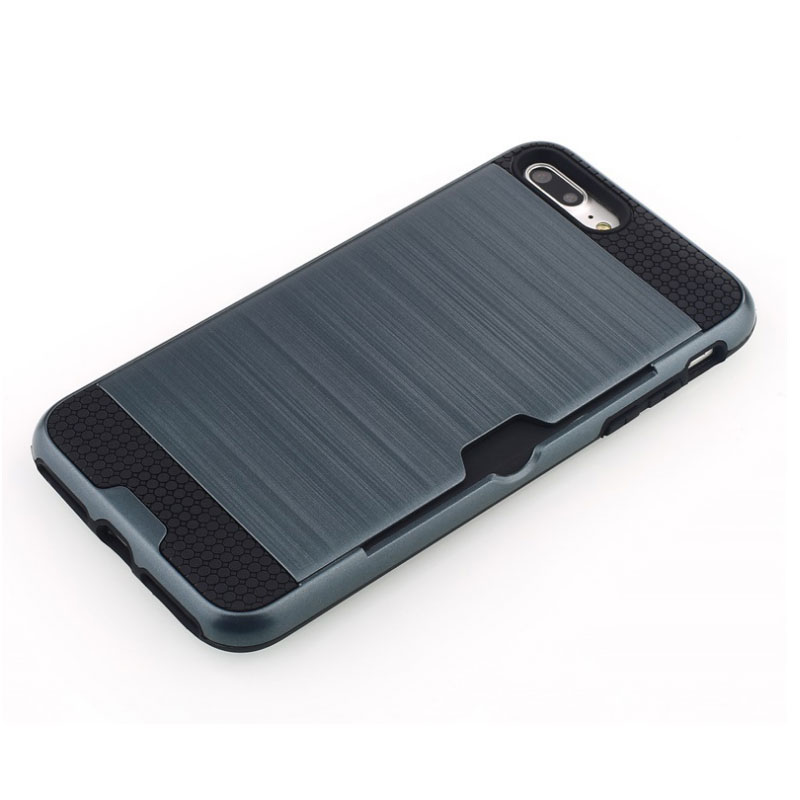 Anti-drop Brushed card Case for iPhone 2018 5.8'' 6.1'' 6.5'' protective Back cover