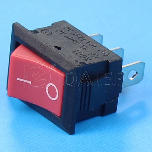 6A 250VAC KCD1 Single Pole Double Throw 2 Position Micro Rocker Switch