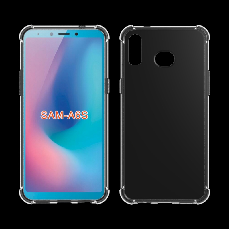 Transparent Shockproof soft TPU Cover case For Samsung galaxy A6S Clear cover