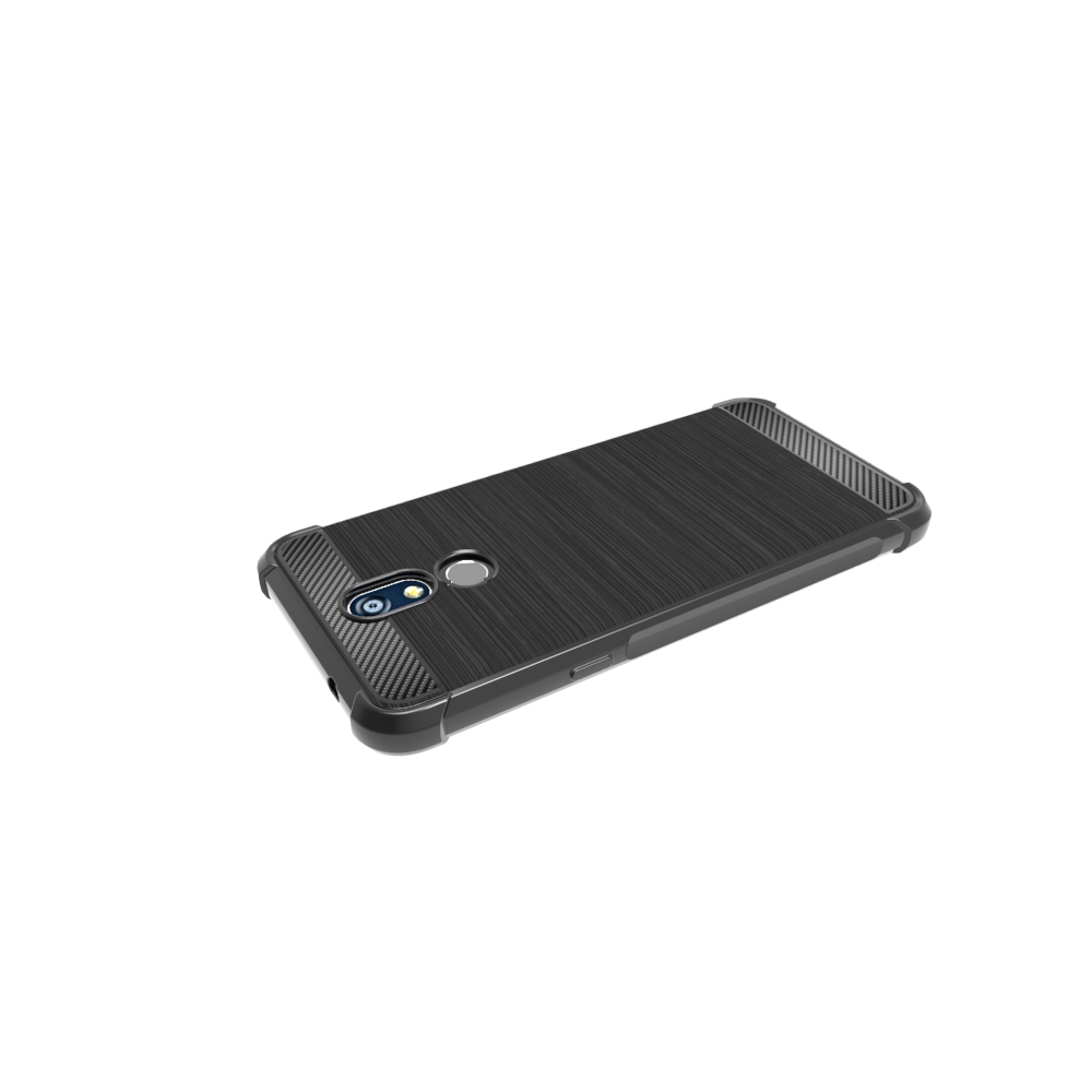 newstyle Carbon Fiber Cover soft Tpu Brushed case For LG K40
