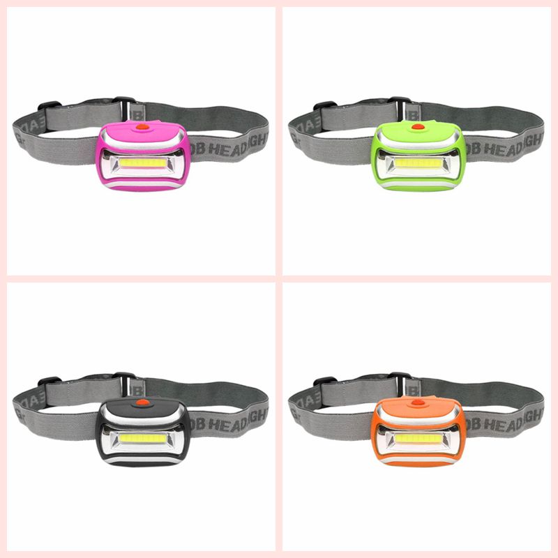 High Power Plastic Mini Led Headlamp 3W COB LED Headlamp For Camping