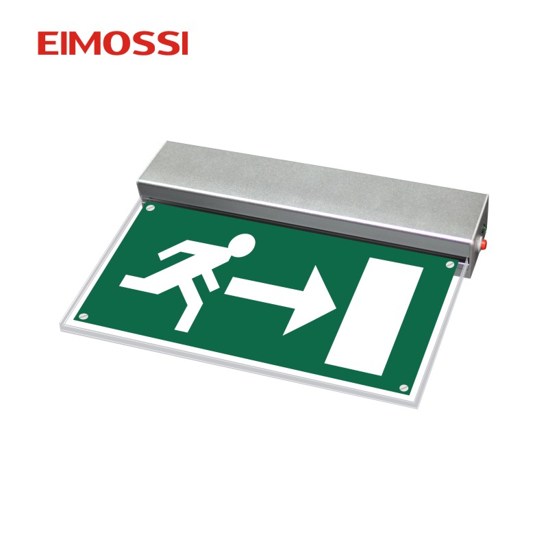 Double sided acrylic emergency pictogram led exit sign for 24M