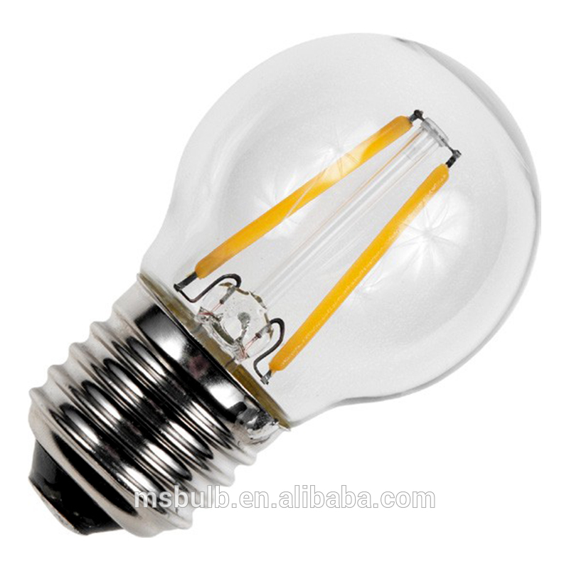 Certificate Approved COB Filament Led Bulb G45