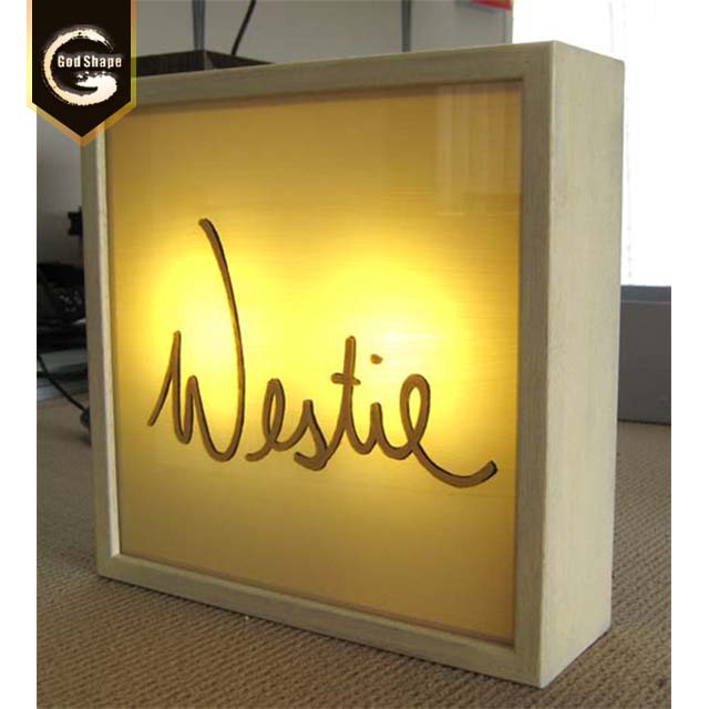 Rectangle custom lightbox advertising acrylic box waterproof led light box sign