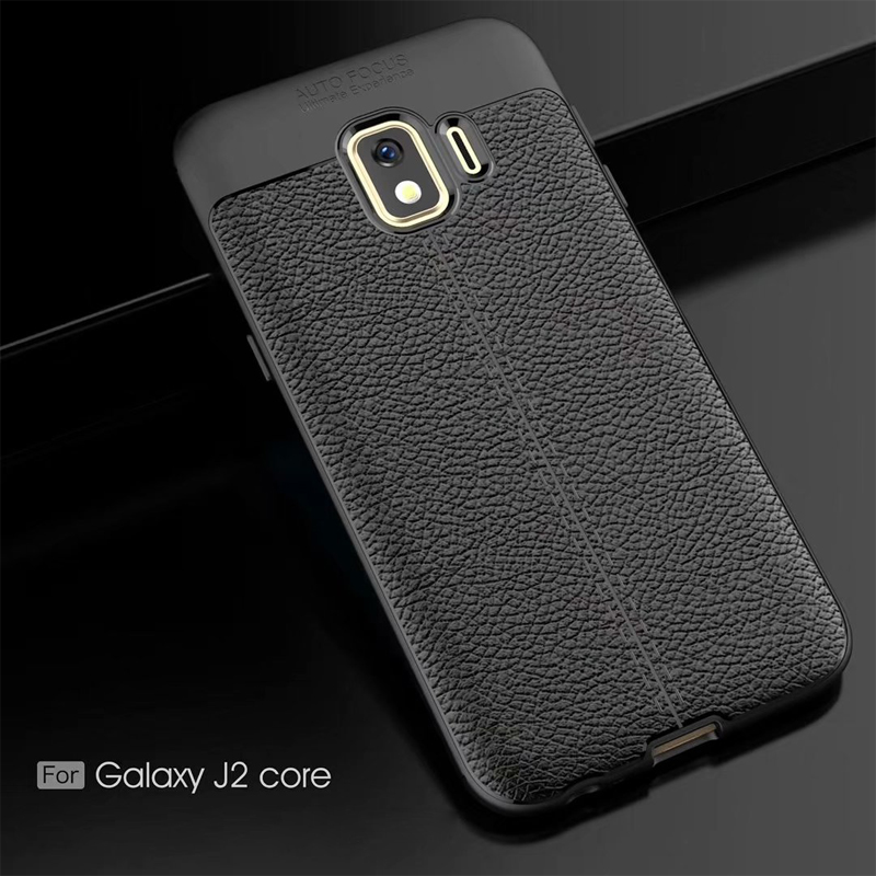 New Design Carbon Fiber Lichee Pattern For Samsung galaxy J2 Core Soft TPU Case