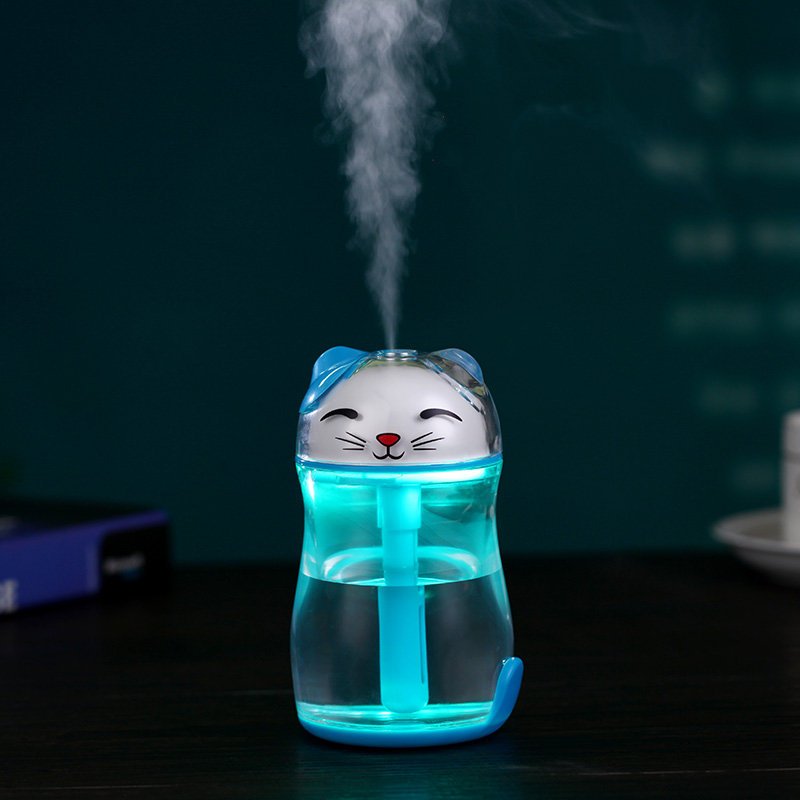 180ml Lucky Cat Ultrasonic Fogger Water Humidifiers for Home Appliances Essential Aroma Diffuser