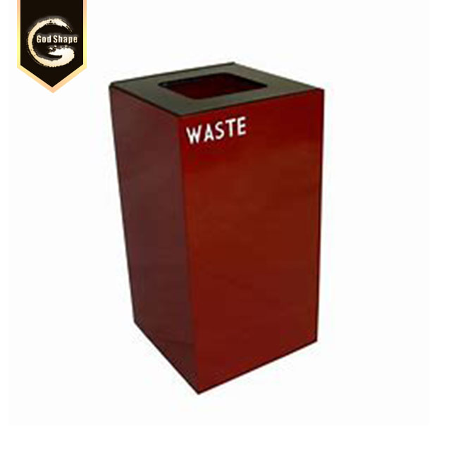 OEM Custom High Quality Advertising Recycling Outdoor Stainless Steel Office Trash Can Waste Bins