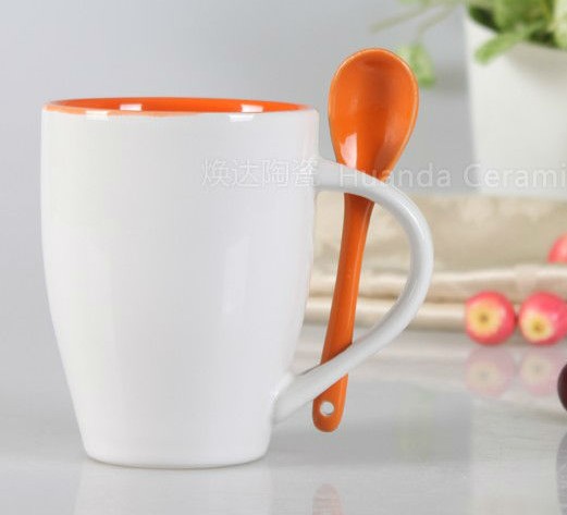 Colorful Ceramic Cup with Spoon,Cup Set Coffee Cup Set