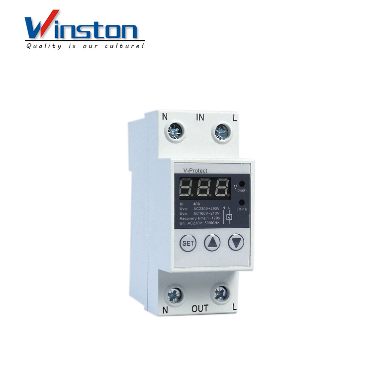 Adjustable Intelligent digital Over and Under voltage Protection device stabilizers with over voltage protector