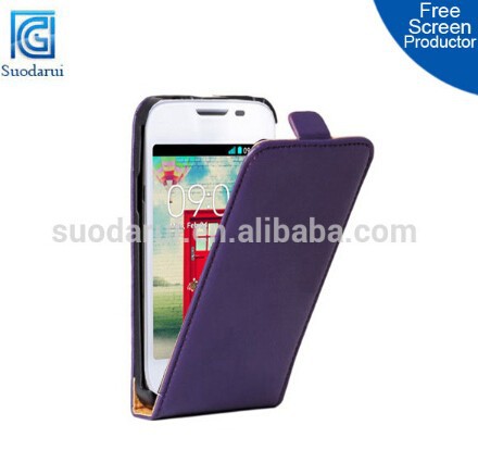 Factory Price Flip Slim leather case Cover for lg optimus l7 p700 Mix Colors