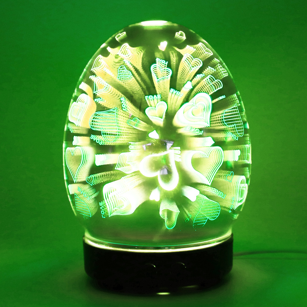 Ultrasonic Diffuser Mosaic Glass Aroma Diffuser 3D Glass Aroma Diffuser